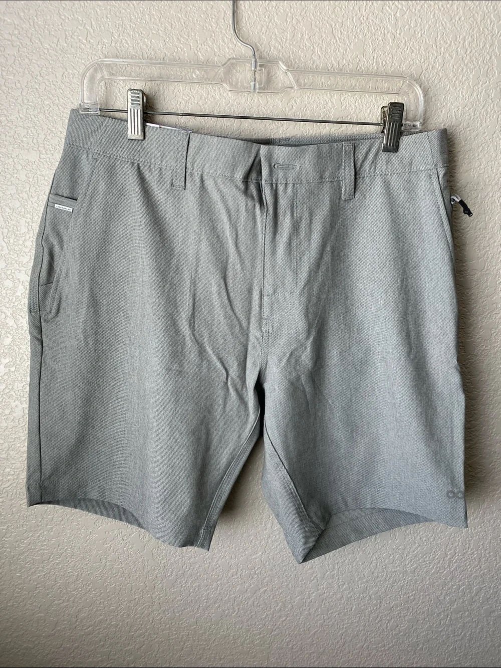 INFINITY Linearflex Shorts Mens Size 30 Light Gray Hybrid Chino Performance Golf